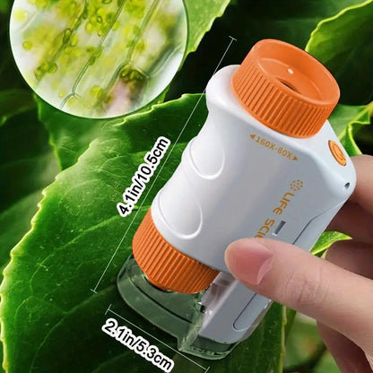 Handheld Microscope Set with LED Light 60X-120X