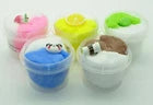 5 Packs Dual Color Cloud Slime Kit with Mint Lemon Coffee Panda Peach Stress Relief Toy Super Soft and Non-Sticky Birthday Gifts Slime Party Favors for Girls and Boys